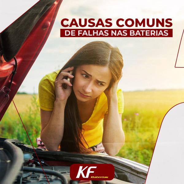 Causas comuns de falhas de baterias